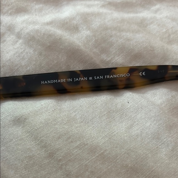 Westward Leaning Tortoise Shell Sunglasses with Blue Lenses - Picture 4 of 5